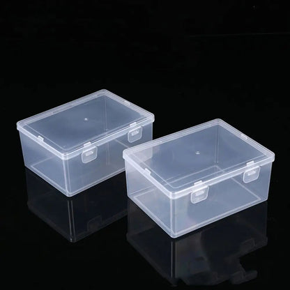 Hot Square Storage Box Plastic Transparent Small Items Case Durable Jewelry Beads Container Power Tools Holder